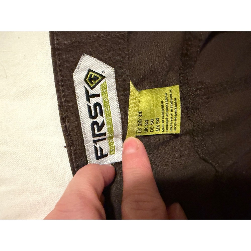 FIRST Tactical  Men's Brown‎ Cargo Pants Utility Work Outdoor Size 34 Ri Stop - Picture 7 of 9